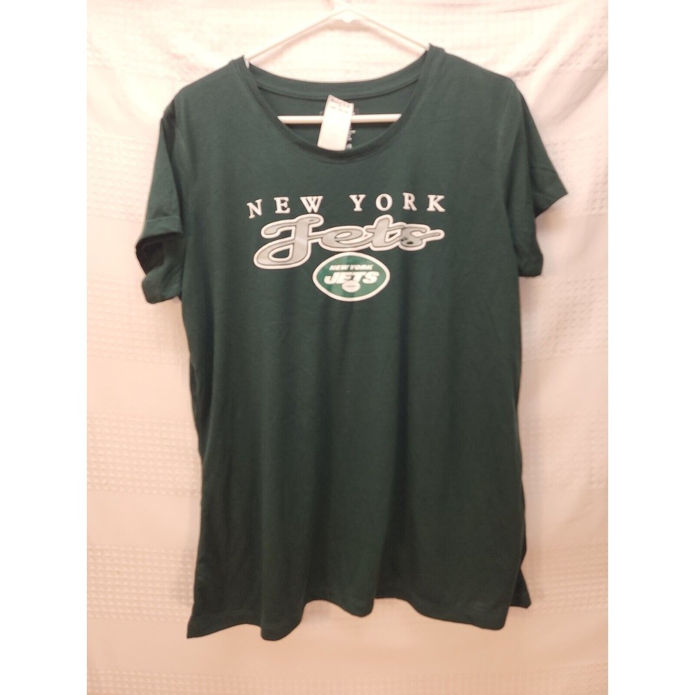 NFL Team Apparel New York Jets Womens XXL Green Short Sleeve T-Shirt 3517